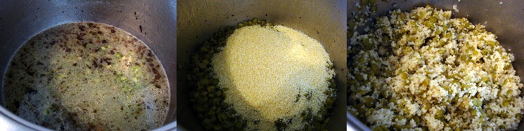 Кускус с горохом и мятой