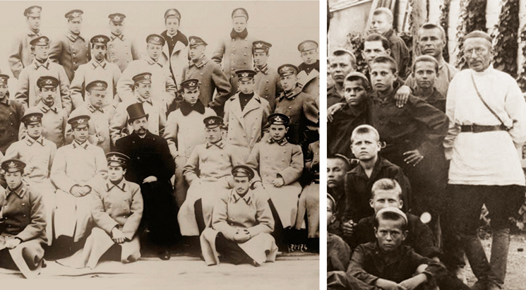 До 1918 г. обучение детей было раздельным