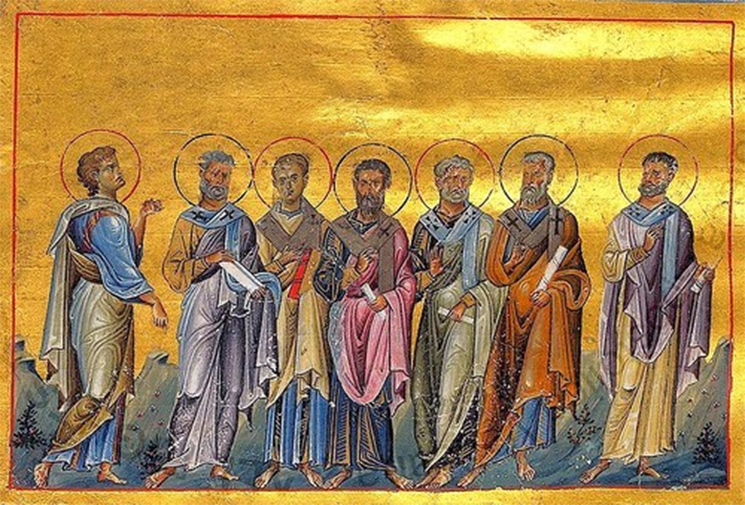 Сосфен, Аполлос, Кифа, Кесарь, Онисифор, Епафродит, Тихик