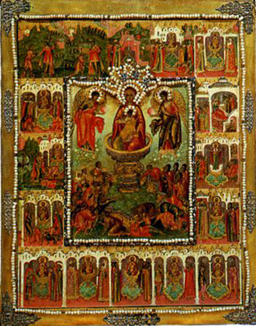«Богоматерь — Живоносный Источник», 1670 г.,Москва, Оружейная палата