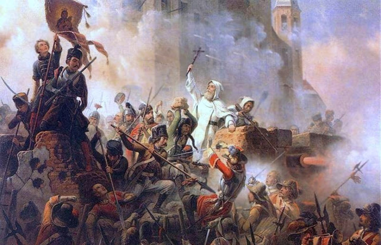 Оборона Ясной Горы, худ. Я. Суходольский