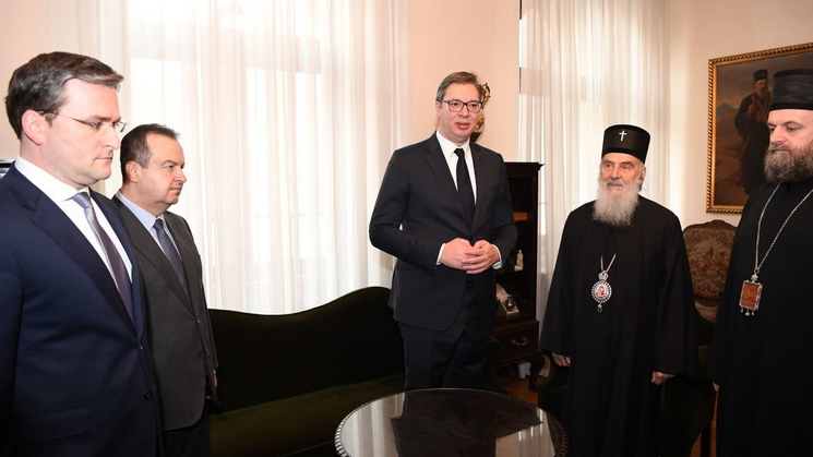 Встреча Патриарха Иринея и президента Александра Вучича